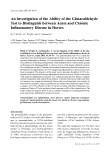 Báo cáo khoa học: " An Investigation of the Ability of the Glutaraldehyde Test to Distinguish between Acute and Chronic Inﬂammatory Disease in Horses"