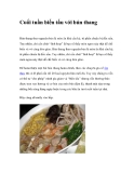 Cuối tuần biến tấu với bún thang