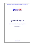 QUẢN LÝ DỰ ÁN - NỘI DUNG TRONG QUẢN LÝ DỰ ÁN - THS. NGUYỄN HỮU QUỐC - 1