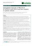 Báo cáo y học: " Dysregulated expression of MIG/CXCL9, IP-10/CXCL10 and CXCL16 and their receptors in systemic sclerosis"