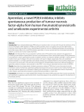 Báo cáo y học: "Apremilast, a novel PDE4 inhibitor, inhibits spontaneous production of tumour necrosis factor-alpha from human rheumatoid synovial cells and ameliorates experimental arthritis"