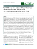 Báo cáo y học: " Variability over time and correlates of cholesterol and blood pressure in systemic lupus erythematosus: a longitudinal cohort study"