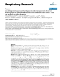 Báo cáo y học: " An integrated approach to diagnosis and management of severe haemoptysis in patients admitted to the intensive care unit: a case series from a referral centre"