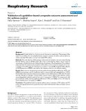 Báo cáo y học: " Validation of a guideline-based composite outcome assessment tool for asthma control"