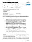 Báo cáo y học: "Perforin, granzyme B, and FasL expression by peripheral blood T lymphocytes in emphysema"