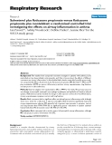 Báo cáo y học: "Salmeterol plus fluticasone propionate versus fluticasone propionate plus montelukast: a randomised controlled trial investigating the effects on airway inflammation in asthma"