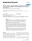 Báo cáo y học: " The role of IFN-γ in regulation of IFN-γ-inducible protein 10 (IP-10) expression in lung epithelial cell and peripheral blood mononuclear cell co-cultures"