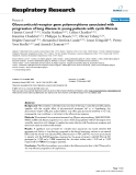 Báo cáo y học: " Glucocorticoid receptor gene polymorphisms associated with progression of lung disease in young patients with cystic fibrosis"