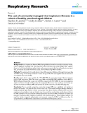 Báo cáo y học: "  The cost of community-managed viral respiratory illnesses in a cohort of healthy preschool-aged children"