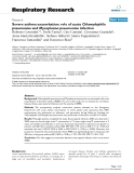 Báo cáo y học: "Severe asthma exacerbation: role of acute Chlamydophila pneumoniae and Mycoplasma pneumoniae infection"