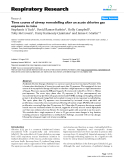 Báo cáo y học: "Time course of airway remodelling after an acute chlorine gas exposure in mice"