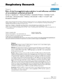 Báo cáo y học: " Role of viral hemagglutinin glycosylation in anti-influenza activities of recombinant surfactant protein D"