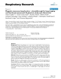 Báo cáo y học: " Magnetic resonance lung function – a breakthrough for lung imaging and functional assessment? A phantom study and clinical trial"