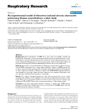 Báo cáo y học: "An experimental model of rhinovirus induced chronic obstructive pulmonary disease exacerbations: a pilot study"