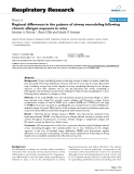 Báo cáo y học: " Regional differences in the pattern of airway remodeling following chronic allergen exposure in mice"