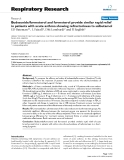 Báo cáo y học: " Budesonide/formoterol and formoterol provide similar rapid relief in patients with acute asthma showing refractoriness to salbutamol"