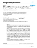 Báo cáo y học: "Effects of CPAP on right ventricular myocardial performance index in obstructive sleep apnea patients without hypertension"