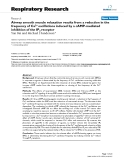 Báo cáo y học: "Airway smooth muscle relaxation results from a reduction in the frequency of Ca2+ oscillations induced by a "