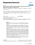 Báo cáo y học: "  Upper airway dynamics during negative expiratory pressure in apneic and non-apneic awake snorers"