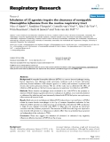 Báo cáo y học: " Inhalation of β2 agonists impairs the clearance of nontypable Haemophilus influenzae from the murine respiratory tract"