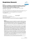 Báo cáo y học: " Detection of epithelial to mesenchymal transition in airways of a bleomycin induced pulmonary fibrosis model derived from an α-smooth muscle actin-Cre transgenic mouse"