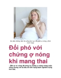 Đối phó với chứng ợ nóng khi mang thai