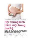 Hội chứng kích thích ruột trong thai kỳ