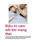 Điều trị cảm sốt khi mang thai