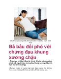 Bà bầu đối phó với chứng đau khung xương chậu