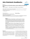 Báo cáo khoa học: " Consequences of hazardous dietary calcium deficiency for fattening bulls"