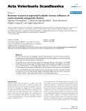 Báo cáo khoa học: "Summer eczema in exported Icelandic horses: influence of environmental and genetic factors"