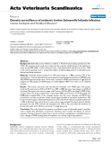 Báo cáo khoa học: " Genetic surveillance of endemic bovine Salmonella Infantis infection"