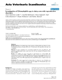 Báo cáo khoa học: "Investigation of Chlamydophila spp. in dairy cows with reproductive disorders"