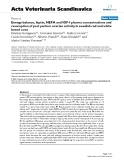 Báo cáo khoa học: " Energy balance, leptin, NEFA and IGF-I plasma concentrations and resumption of post partum ovarian activity in swedish red and white breed cows"