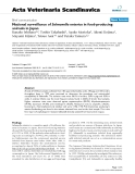 Báo cáo khoa học: "National surveillance of Salmonella enterica in food-producing animals in Japan"