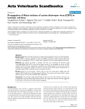 Báo cáo khoa học: " Propagation of Asian isolates of canine distemper virus (CDV) in hamster cell lines"