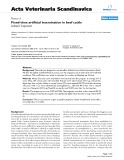 Báo cáo khoa học: "Fixed-time artificial insemination in beef cattle"