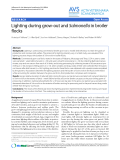 Báo cáo khoa học: "Lighting during grow-out and Salmonella in broiler flocks"