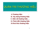 QUẢN TRỊ THƯƠNG HIỆU