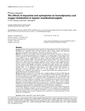 Báo cáo y học: "The effects of dopamine and epinephrine on hemodynamics and oxygen metabolism in hypoxic anesthetized piglets"