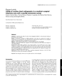 Báo cáo y học: "Utility of routine chest radiographs in a medical–surgical intensive care unit: a quality assurance survey"