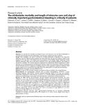 Báo cáo y học: "The attributable mortality and length of intensive care unit stay of clinically important gastrointestinal bleeding in critically ill patients"