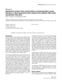 Báo cáo y học: "Systematic review: Intra-aortic balloon counterpulsation pump therapy: a critical appraisal of the evidence for patients with acute myocardial infarction"