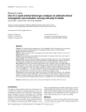 Báo cáo y học: "Use of a rapid arterial blood gas analyzer to estimate blood hemoglobin concentration among critically ill adults"