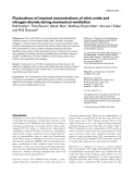 Báo cáo y học: "Fluctuations of inspired concentrations of nitric oxide and nitrogen dioxide during mechanical ventilation"