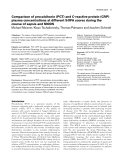 Báo cáo y học: "Comparison of procalcitonin (PCT) and C-reactive protein (CRP) plasma concentrations at different SOFA scores during the course of sepsis and MODS"