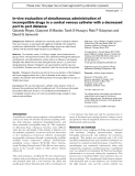 Báo cáo y học: "In-vivo evaluation of simultaneous administration of incompatible drugs in a central venous catheter with a decreased port to port distance"