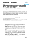 Báo cáo y học: "  Influence of hypoxia on the domiciliation of Mesenchymal Stem Cells after infusion into rats: possibilities of targeting pulmonary artery remodeling via cells therapies "