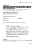 Báo cáo y học: The predictive role of serum and bronchoalveolar lavage cytokines and adhesion molecules for acute respiratory distress syndrome development and outcome