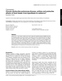 Báo cáo y học: " Chronic obstructive pulmonary disease, asthma and protective effects of food intake: from hypothesis to evidence?"